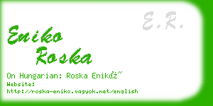 eniko roska business card